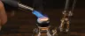 butane torch heating a quartz banger for dabbing