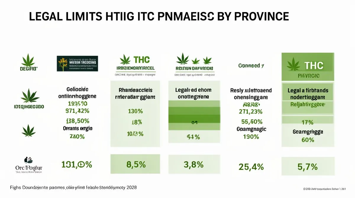 Legal THC limits by province