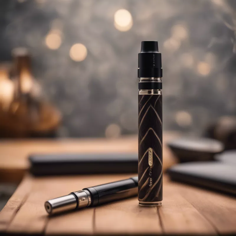 Elegant vape pen featuring sleek design elements