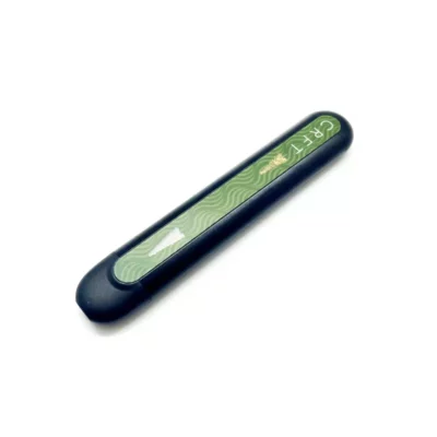 CRFT Indica Vape Pen with Green Wave Design - Elegant THC Device.