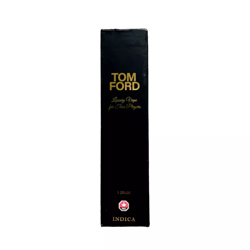 Tom Ford 1g THC Indica Vape Pen - Luxury Black and Gold Packaging