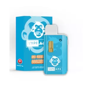 Vape Ape THC 3000mg Ice Cream Cookies cannabis vaping device.