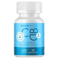 Blue raspberry CBD gummies 30mg by BIRCH+FOG