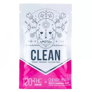 Indica Clean Cherry Berry Vegan Gummies 8pcs (150mg) – MOTA