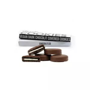 Vegan Dark Chocolate Covered Oreos 400mg – Chocolit