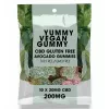 Yummy Vegan Gummy CBD, gluten-free avocado gummies, THC-free, GMO-free, 10x20mg CBD.