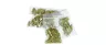 one gram of cannabis flower on a scale