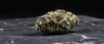 Death Bubba weed dense frosty indica buds close-up