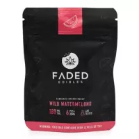 Watermelon THC gummies by Faded Edibles packaging