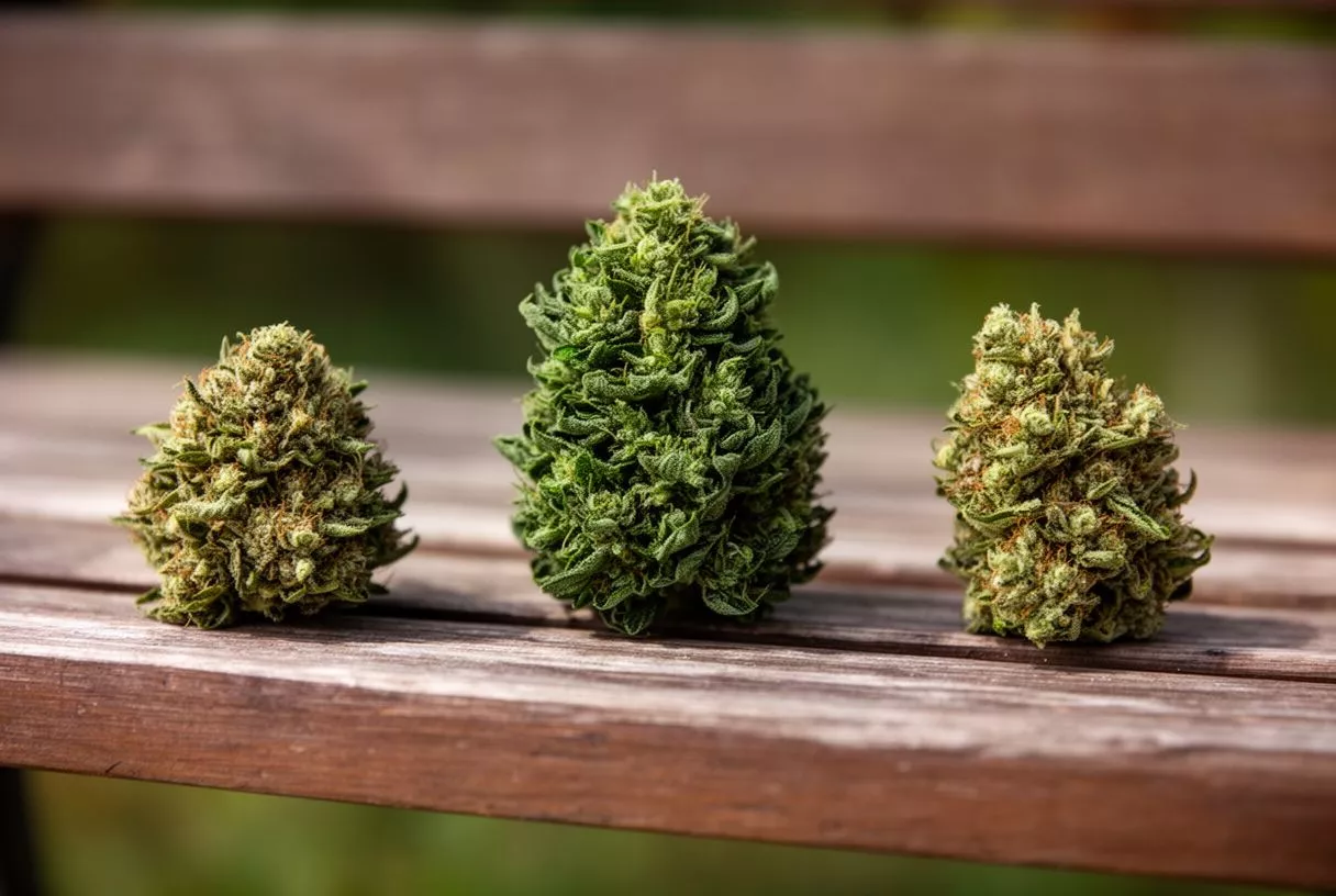 9 Pound Hammer weed strain dense frosty buds