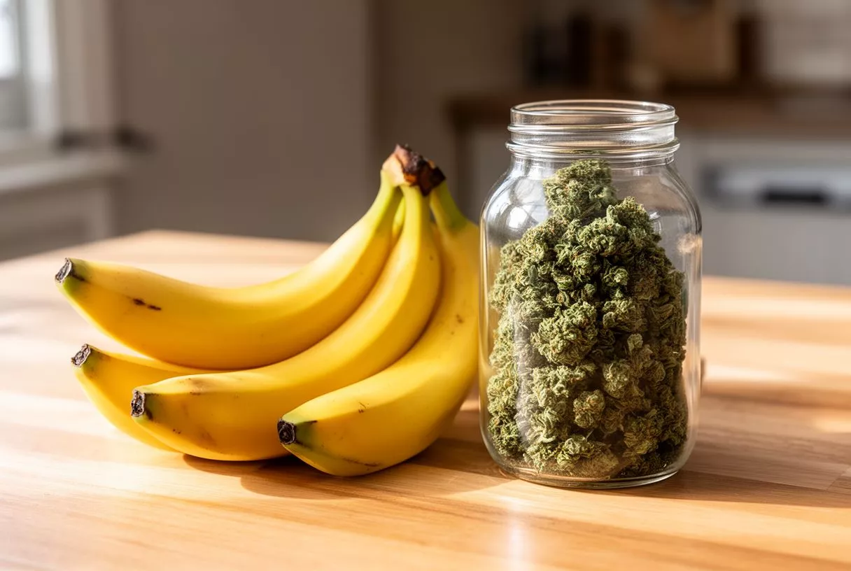 Bananas weed strain dense frosty buds