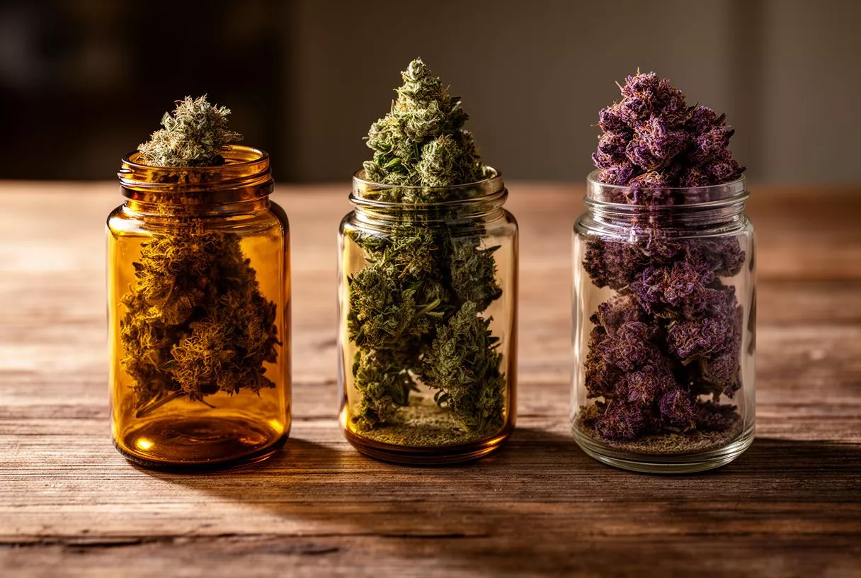 B Witched weed strain dense indica buds