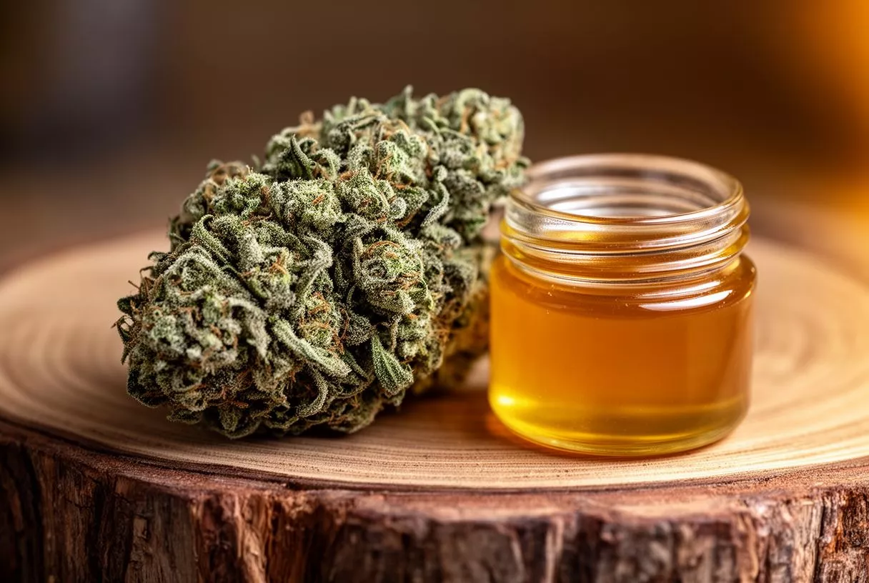 Sticky Bedford Glue weed strain bud