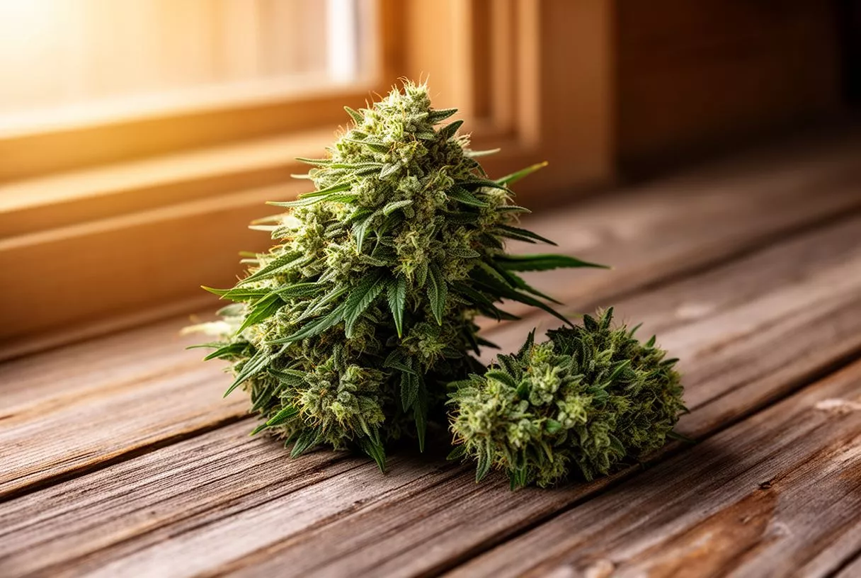 BC Big Bud weed strain dense indica colas