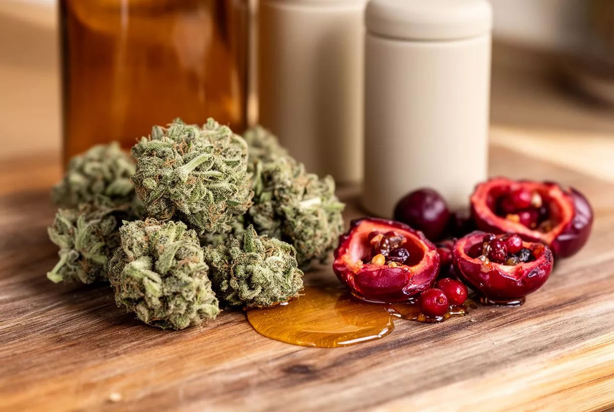 BC Sweet Tooth weed strain dense frosted buds