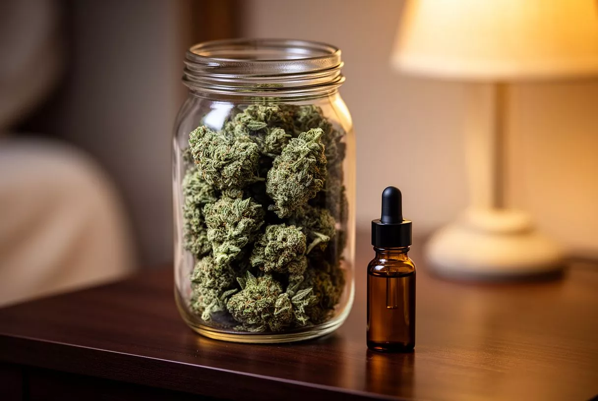 Afgooey weed strain dense resin-coated buds