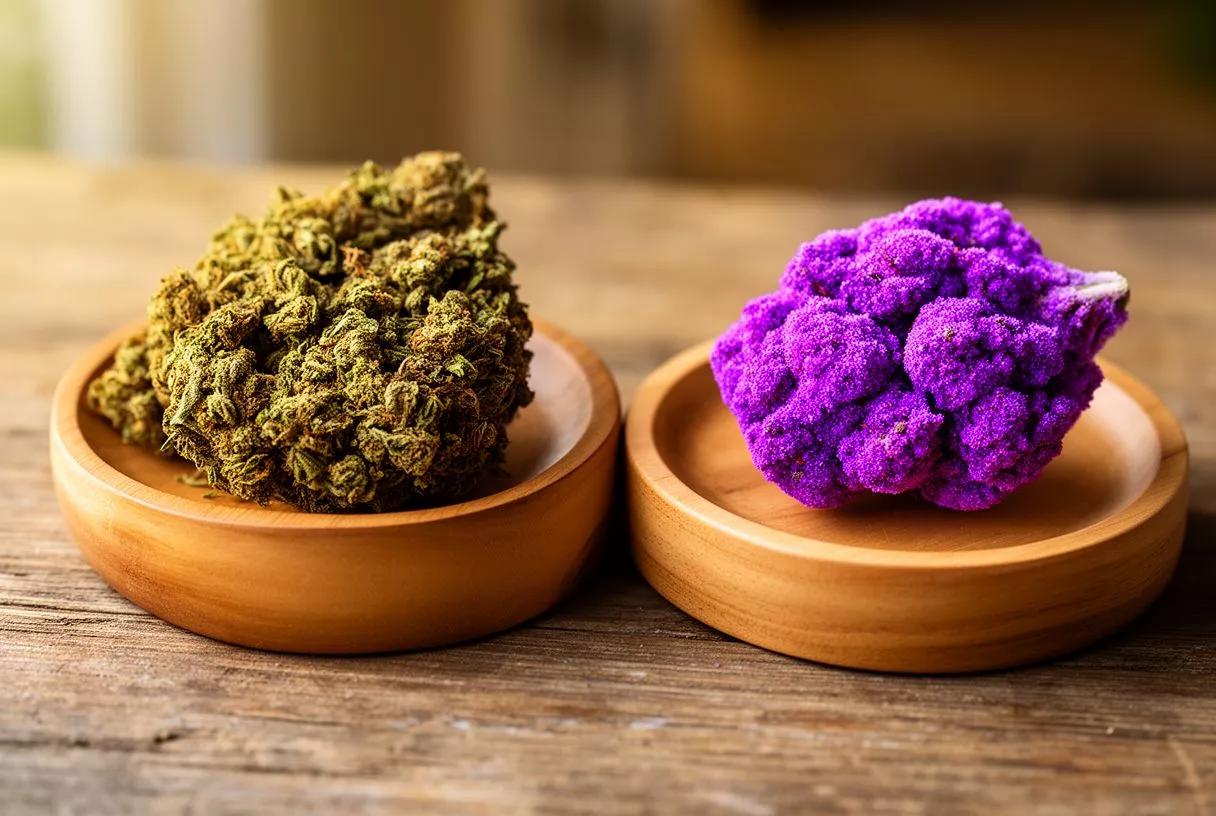 Panama Chunk weed strain buds close-up