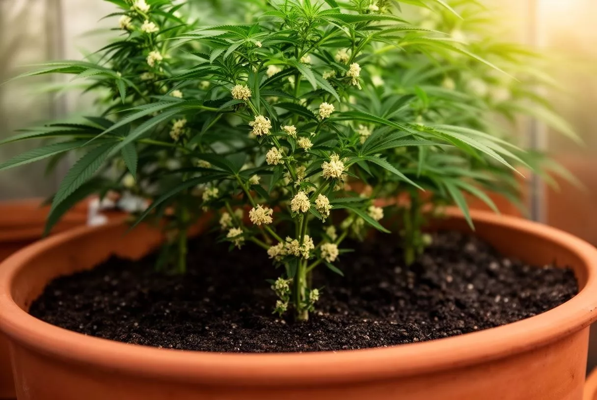 Bango weed strain dense trichome frosted buds